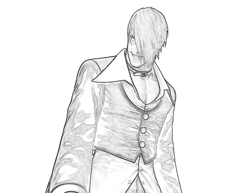 king-of-fighters-iori-yagami-smirk-coloring-pages