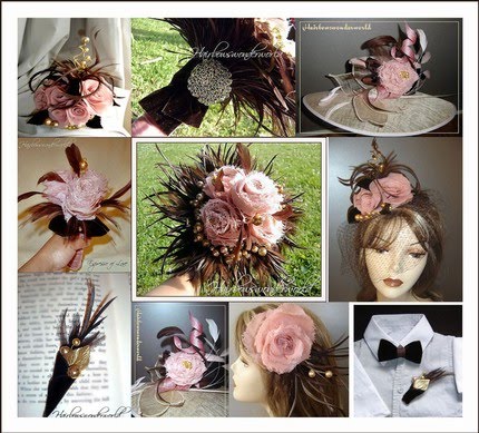 Inspiration Board Accessories in Pink and Brown