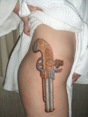 Gun Tattoos For Girl-Sexy