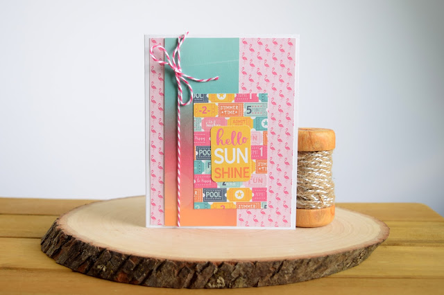 Summer Card by Jess Crafts from Echo Parks Summer Dreams 6x6 Paper Pad