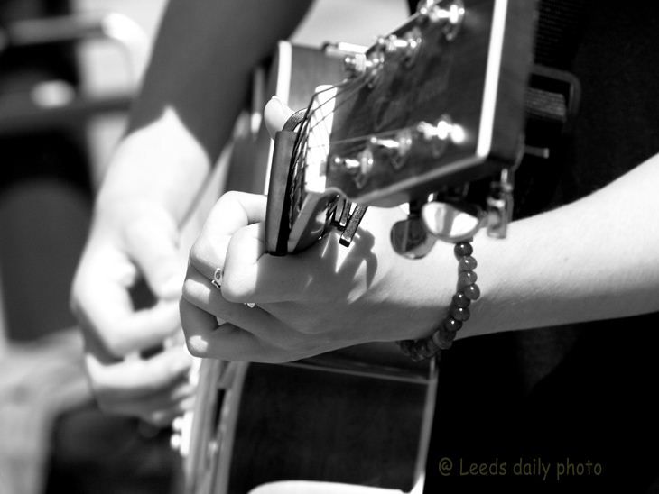 black and white guitar player. I thought maybe this would look OK in black and white, so above is the same 