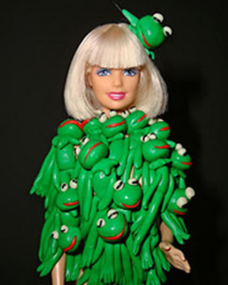 Lady Gaga Kermit Coat. hair Lady GaGa Kermit Muppet