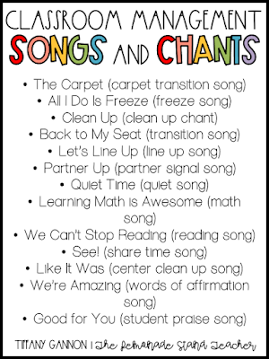 These songs and chants are a perfect classroom management tool for your kindergarten or elementary school classroom! These classroom management songs and chants are a simple way to keep students engaged, focused, and ready to learn!
