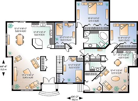 Apartment 2 Bedroom Flats Building Plans