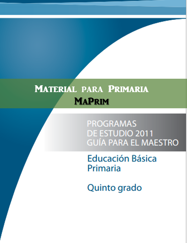 Programa de Estudios 2011 para Quinto Grado