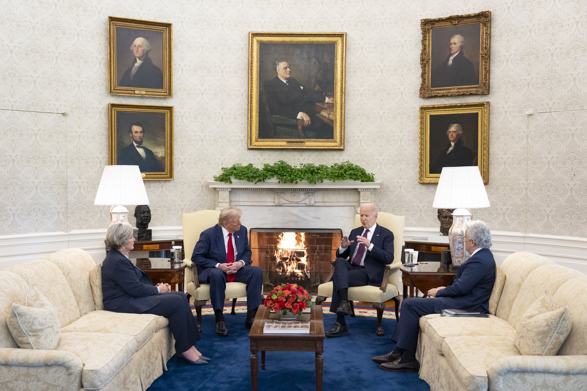 President Biden meets with President-Elect, Donald Trump, in the Oval Office, White House