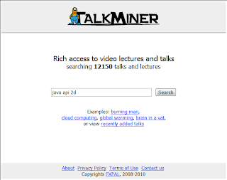 Imagen de la página Principal del buscador talkminer