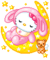 baby Hello Kitty pixel art