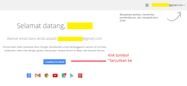 Berhasil Membuat Gmail