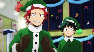 ヒロアカ 5期アニメ 切島鋭児郎 緑谷出久 クリスマス サンタ 僕のヒーローアカデミア My Hero Academia Christmas Party