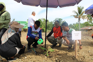 Pj Walikota Palopo Lakukan Penanaman Pohon di area Sarana Edukasi dan Asimilasi Lapas Palopo