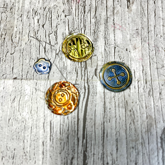 From Trash To Treasure: Making Resin Filled Dangles & Foil Embossed Buttons