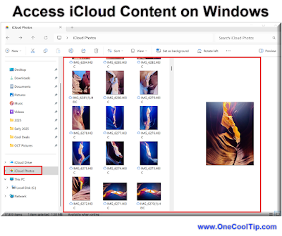 Access iCloud Content on Windows