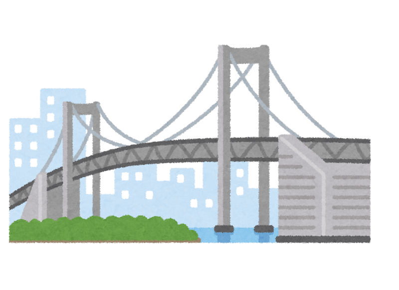 レインボーブリッジのイラスト かわいいフリー素材集 いらすとや レインボーブリッジのイラスト かわいいフリー素材集 いらすとや