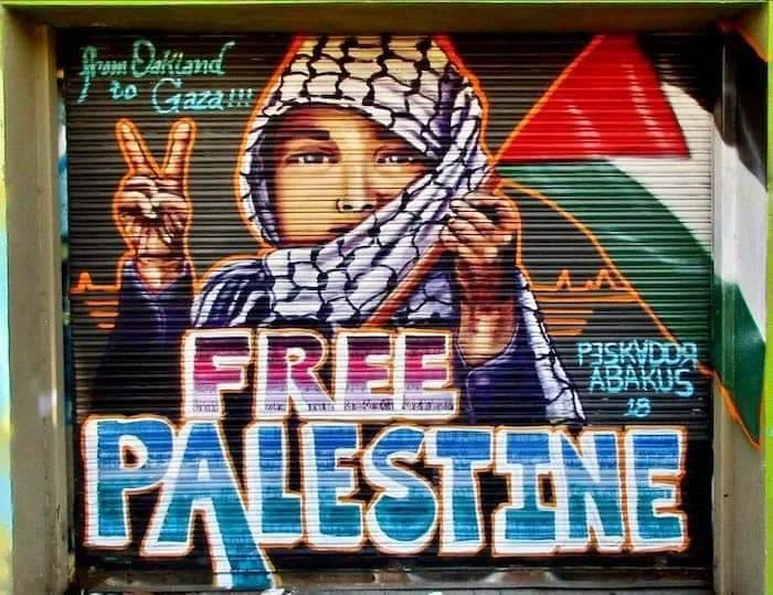 Mural Artwork Free Palestine (Oakland)