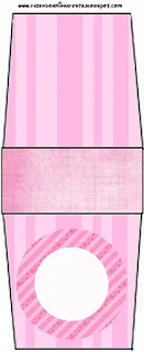 Pink Stripes Free Printable Tic Tac Labels.