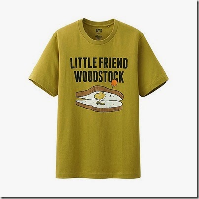 UNIQLO Man Peanuts Graphic Short Sleeve T-shirt Cream 03