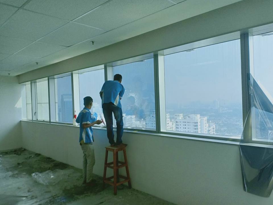 pasang kaca film hotel Pondok Melati Bekasi