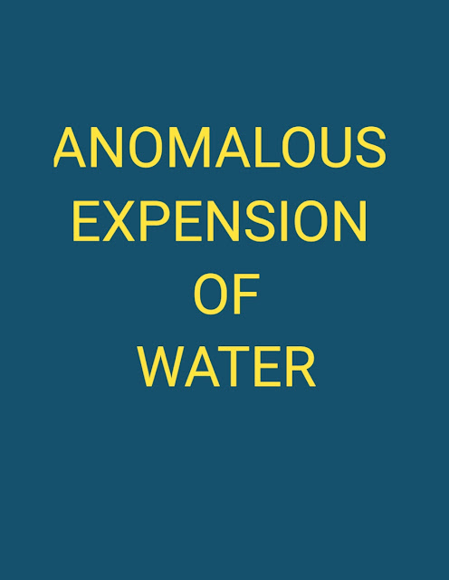 Anomalous expansion of water.