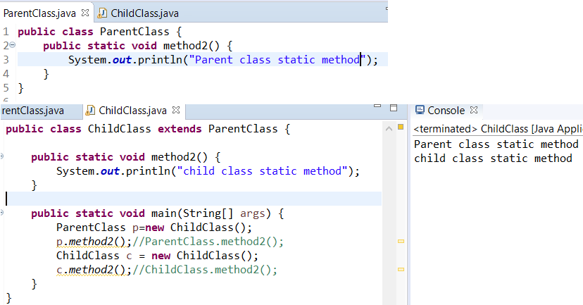can we override sttic method can we override sttic method