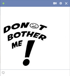 Don't Bother Me Emoticon
