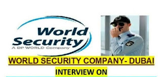 World Security Dubai Vacancy 2021 For (07 Nos.) Jobs In UAE