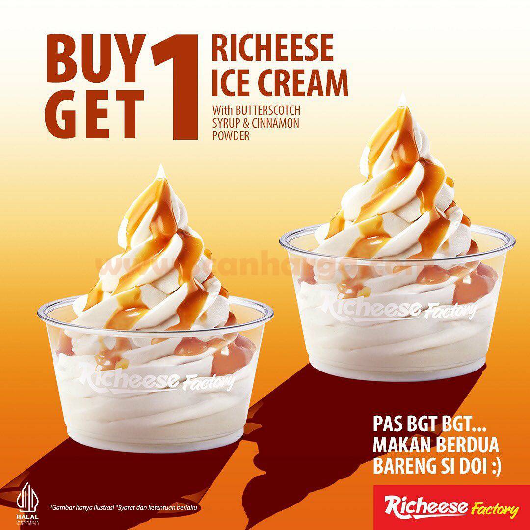 Promo Richeese Factory Beli 1 Gratis 1 Ice Cream Richeese