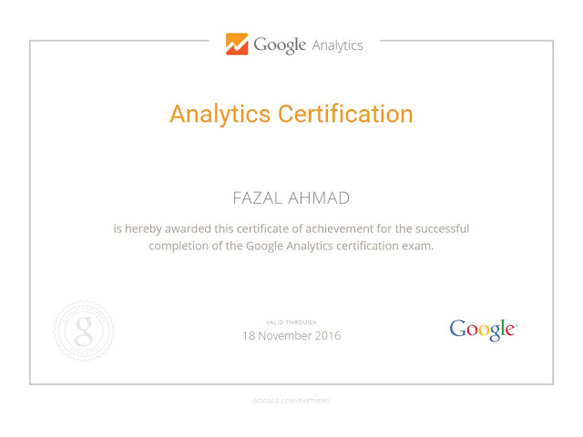 Google Analytics Certification