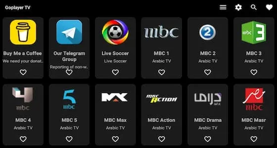 التطبيق الاسطورى GoPlayer لمشاهدة القنوات الرياضية والعربية المشفرة والافلام والمسلسلات