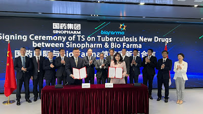 Dukung Penanggulangan TBC, Bio Farma dan Sinopharm Tandatangani  Global Co-Development Partnership on Innovative Tuberculosis Treatment
