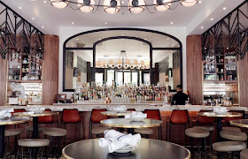 Gorgeous bar area at Cochon Volant