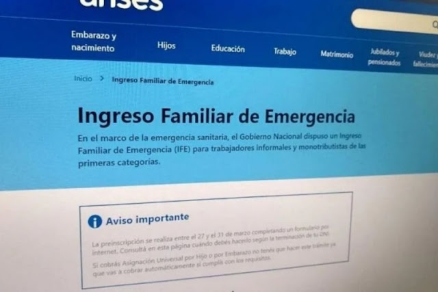 Pago de ingreso familiar de emergencia