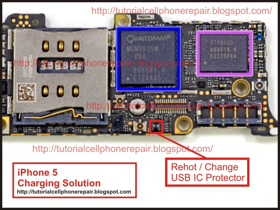 iPhone 5 Not Charging / fake charging USB IC