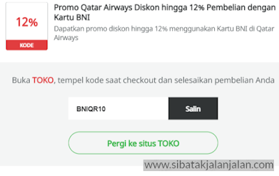 promo qatar airways diskon hingga 12% pembelian dengan kartu bni