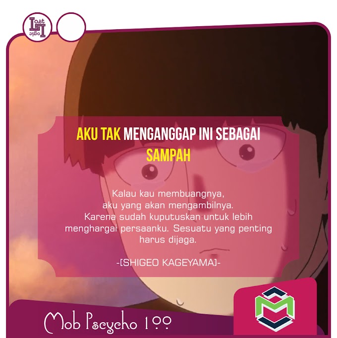 Kumpulan Quote Mob Psycho 100