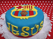 Os dejamos con la tarta que hicimos hace unas semanas del escudo del Barça.