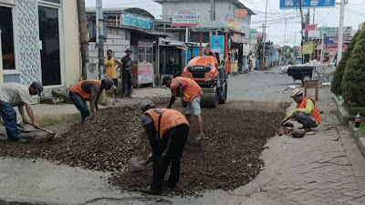 Pemkab Sidoarjo Kebut Perbaikan Jalan Keling Jumputrejo, Jalan Ditinggikan 15 cm