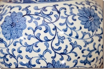 Qing Hua Porcelain Blue White Floral