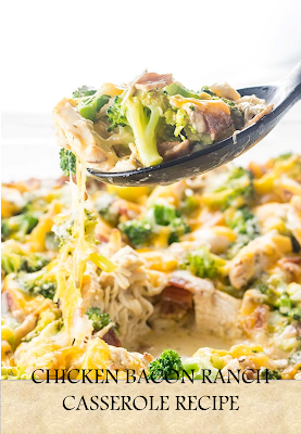 CHICKEN BACON RANCH CASSEROLE RECIPE (QUICK & EASY)