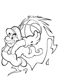 kids coloring pages, mario coloring pages