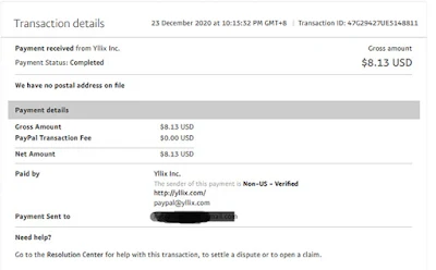 Yllix Payment Proof 2021