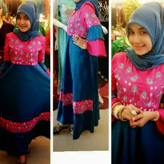 Baju gamis muslim cantik elegan dinamis mewah dan oke banget 