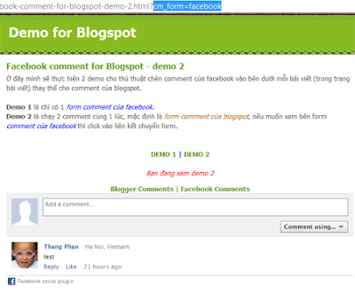 Facebook comments for blogger  - Chèn comment của facebook vào blogspot - http://namkna.blogspot.com/