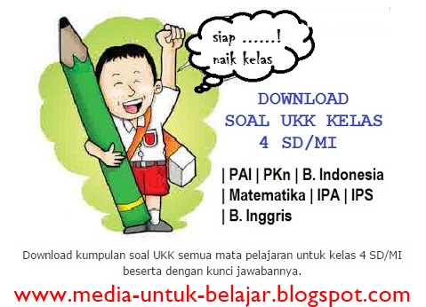 Soal UKK Bahasa Indonesia, IPA, IPS, Matematika, PKn, Bahasa Inggris, PAI Semester 2 Kelas 4 dan 