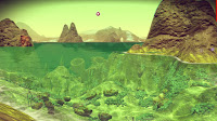 Image random d'une planète du jeu spatial No Man's Sky.