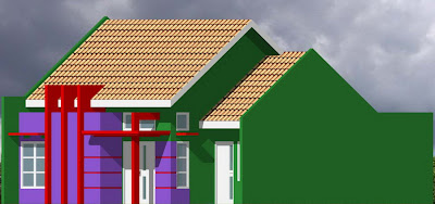 desain minimalis rumah type 66/136