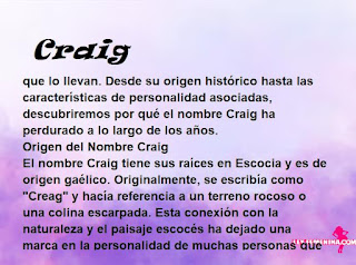 significado del nombre Craig