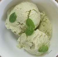 Helado casero de aguacate