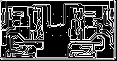 Pcb power amplifier rakitan TIP Stereo Mudah di Buat