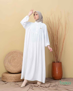 model gamis polos simple elegan